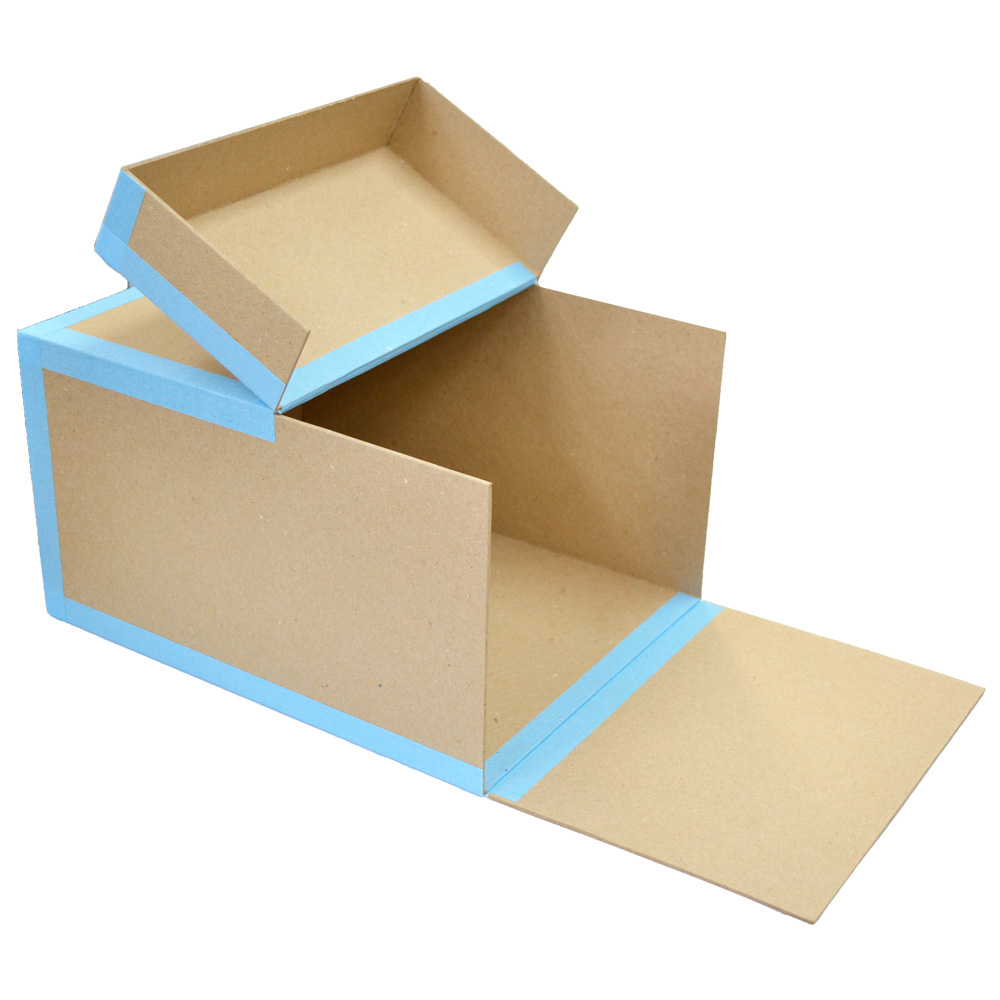 Короб архівний іТЕМ з відкидною кришкою, горизонтальний, 350х270х200 мм, окантовка з коленкору, ЕСО_507